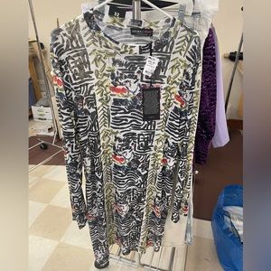 Akira x Skyart Abstract print dress